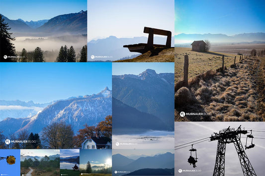Postkarten „Blaues Land" (12 Stück, Din A6)
