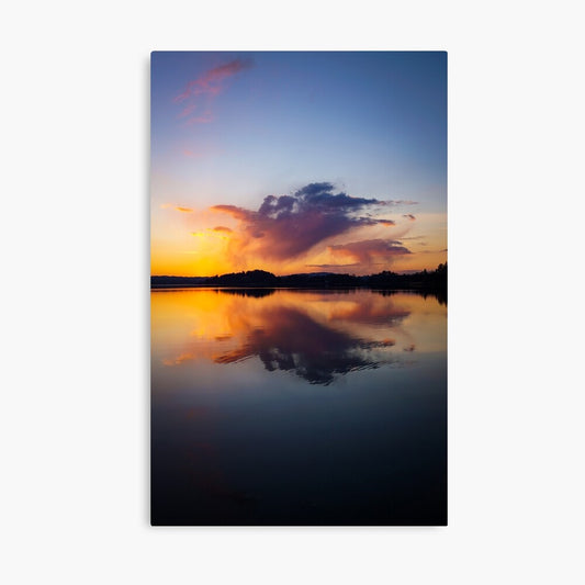 Leinwand „Wolkenspiegelung Staffelsee“ (45x30 cm)